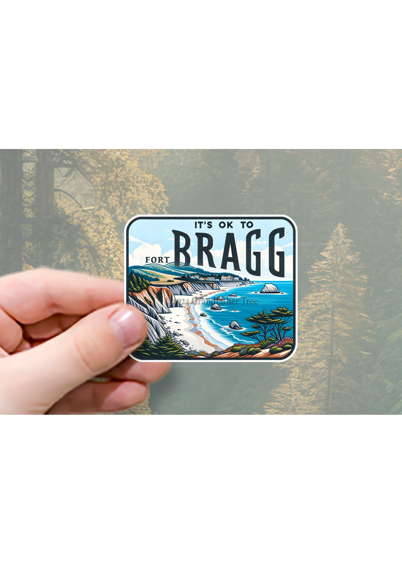 Sticker (Ok to Bragg) 2"