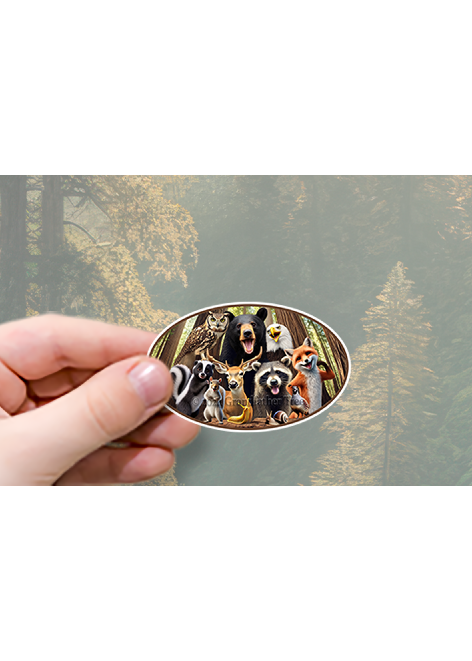 Sticker (Redwood Wildlife Selfie)