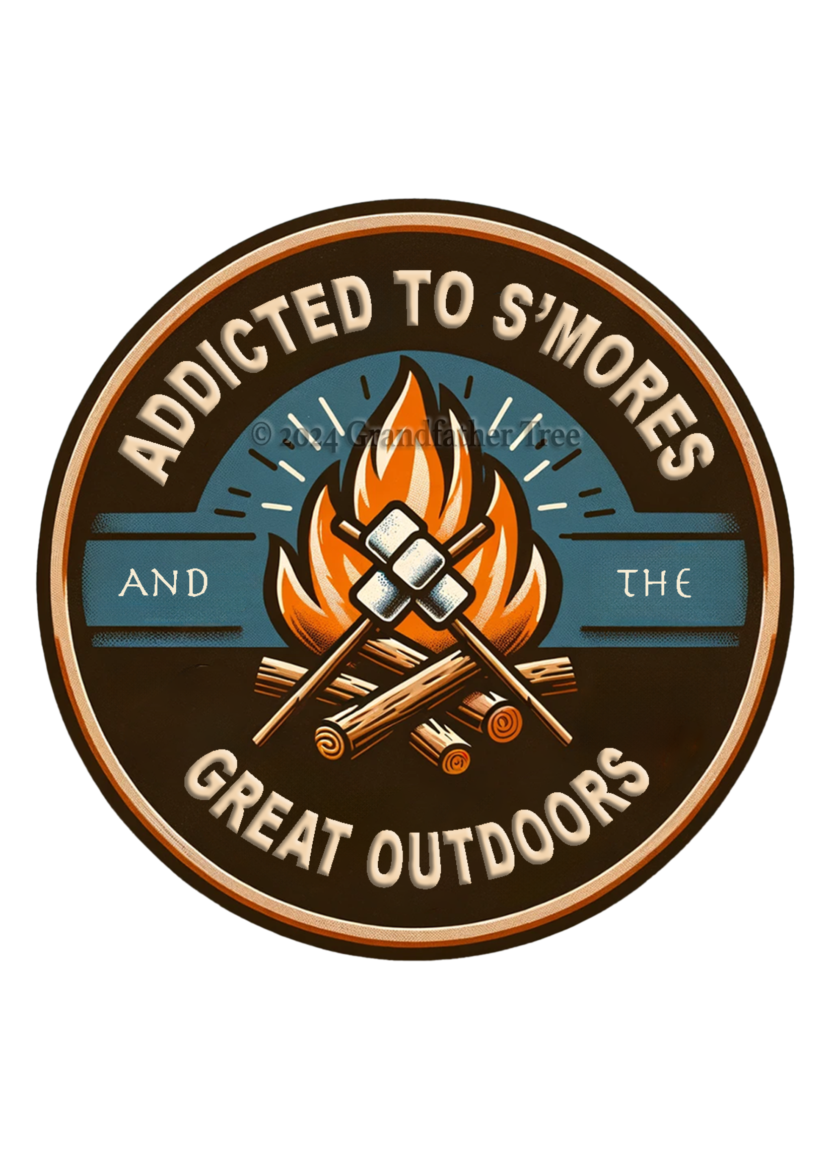 Sticker (Addicted to S'mores) 3"