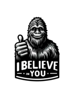 Sticker (Bigfoot Believes in You)