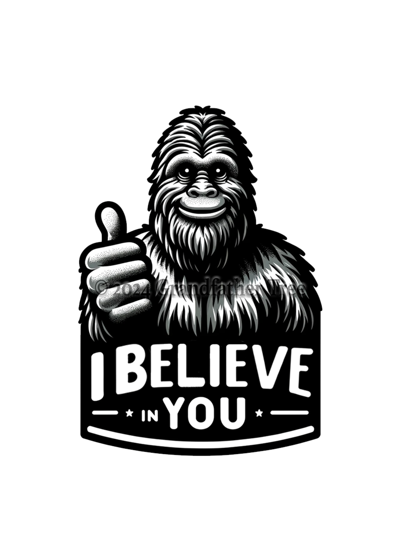 Sticker (Bigfoot Believes in You)