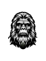Sticker (Bigfoot Face)