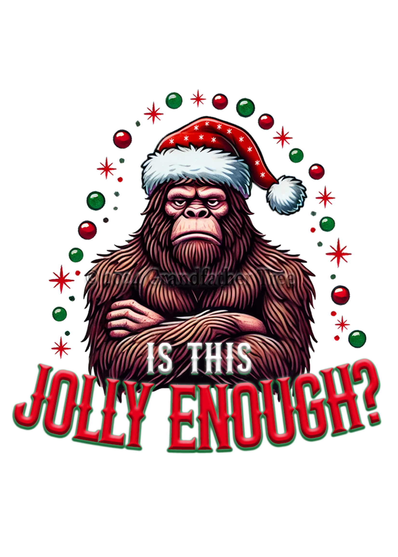 Sticker (Bigfoot - Jolly Enough?) 3"