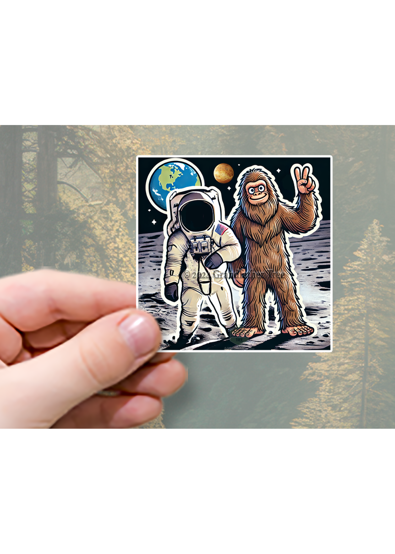 Sticker (Bigfoot Moon)