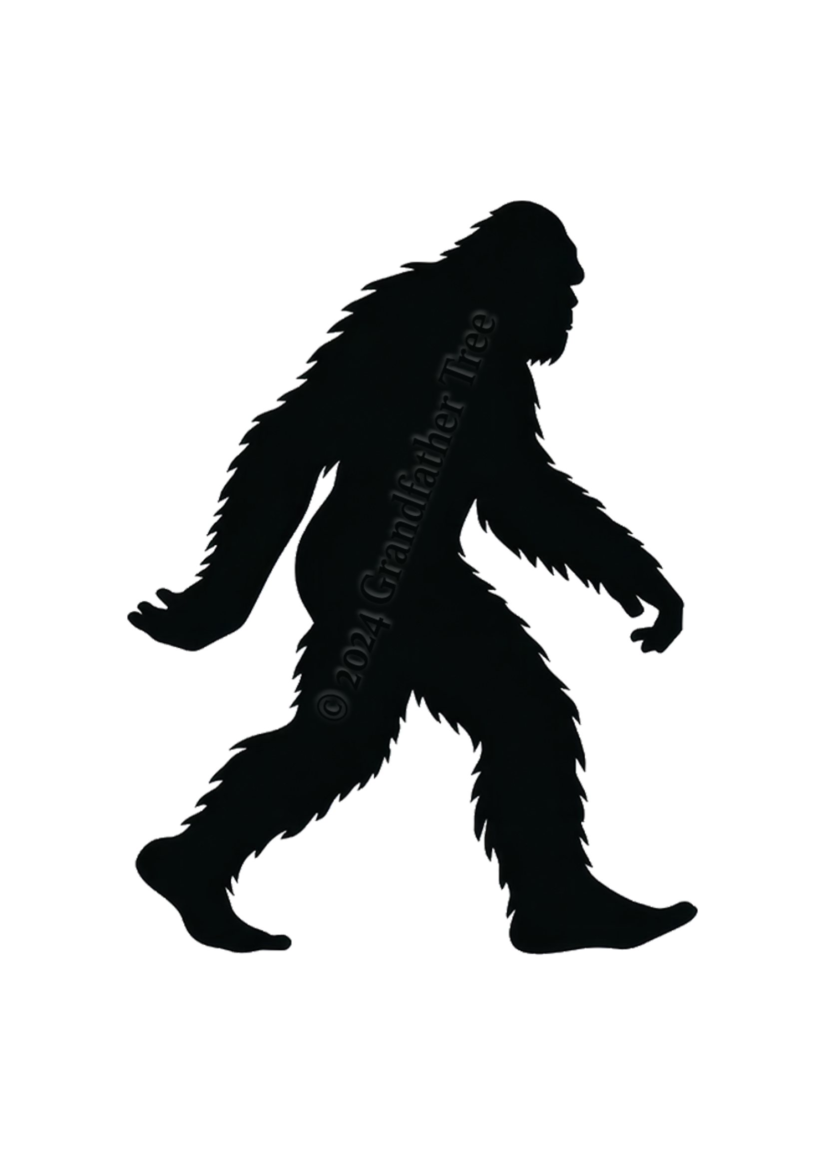 Sticker (Bigfoot Silhouette Walking)