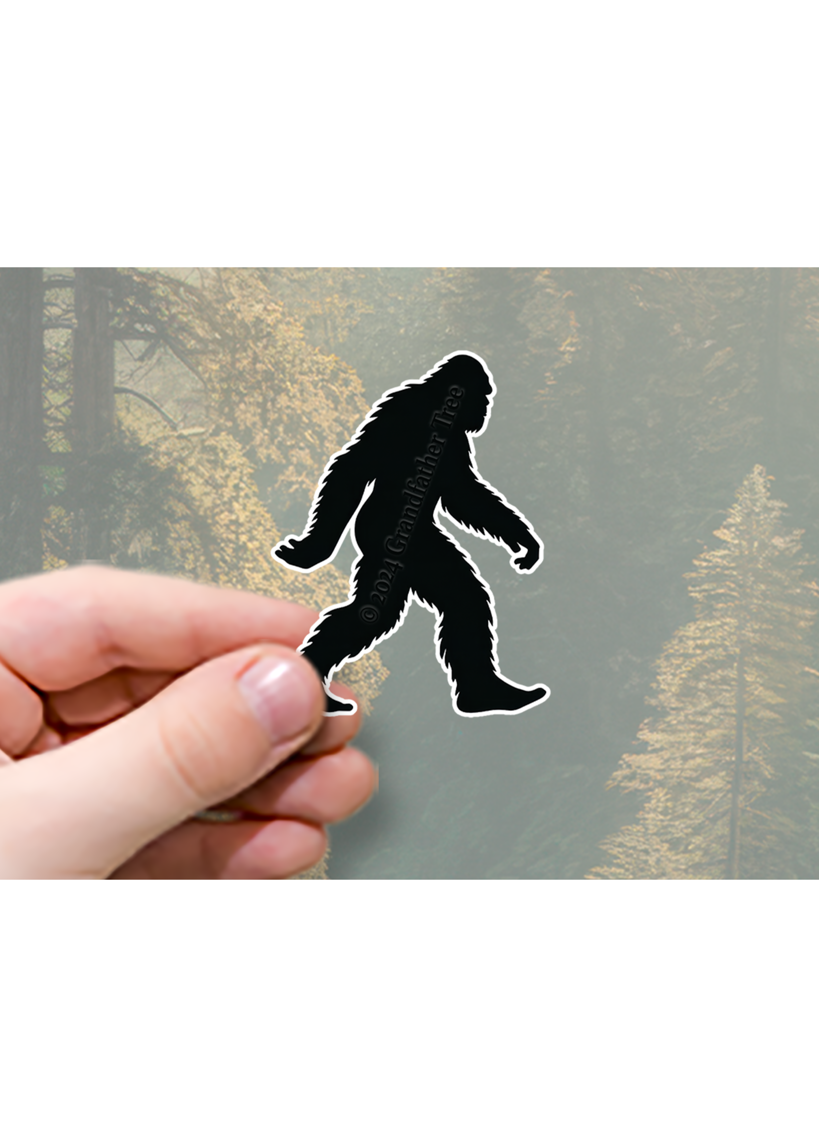 Sticker (Bigfoot Silhouette Walking)