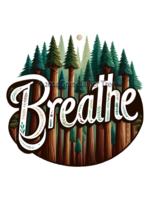 Sticker (Breathe - Redwoods) 3"