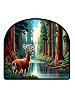 Sticker (Buck at River) 2"