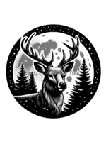 Sticker (Buck Moon) 2"