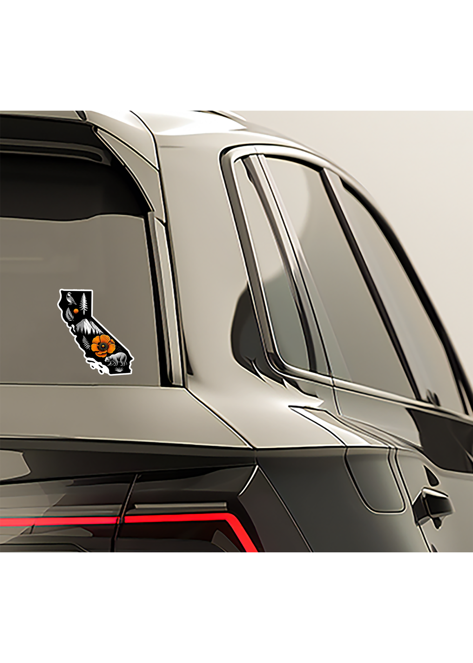 Sticker (California State Icons) 2"