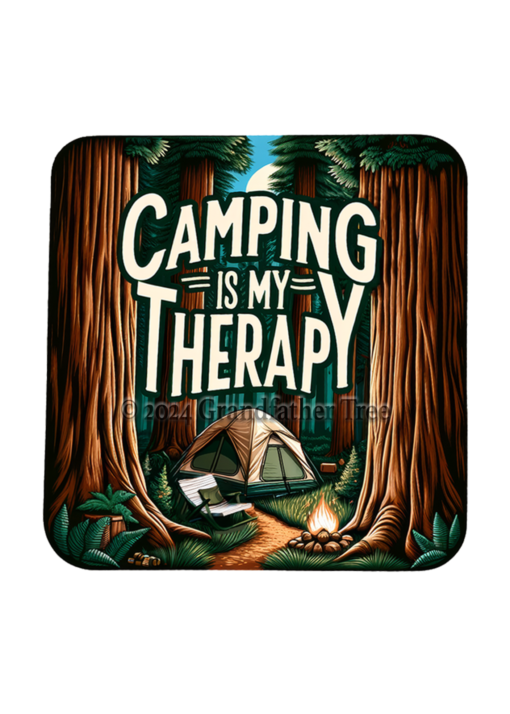 Sticker (Camping Therapy) 3"