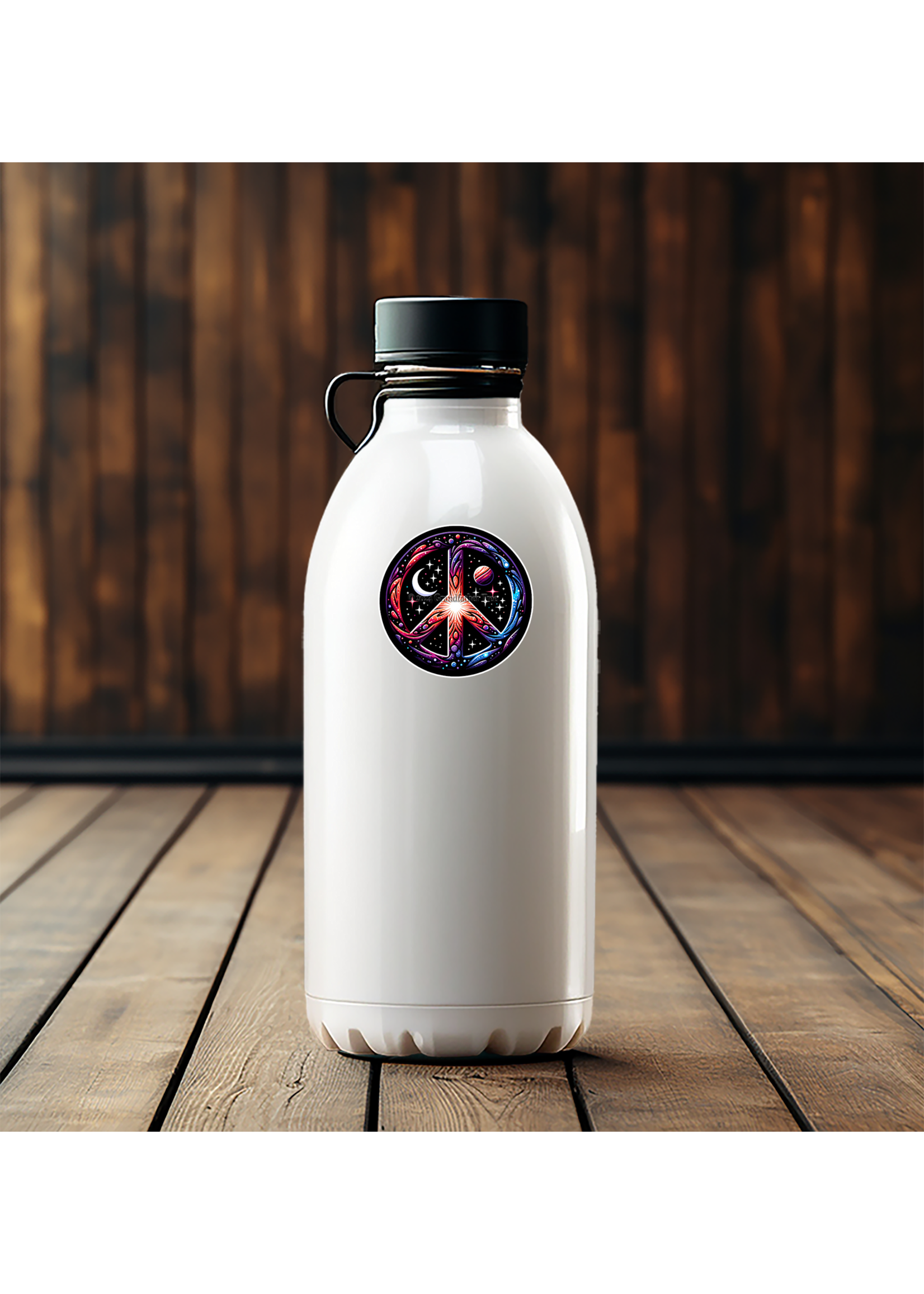 Sticker (Cosmic Peace Symbol) 2"
