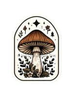 Sticker (Cottagecore Shroom) 3"