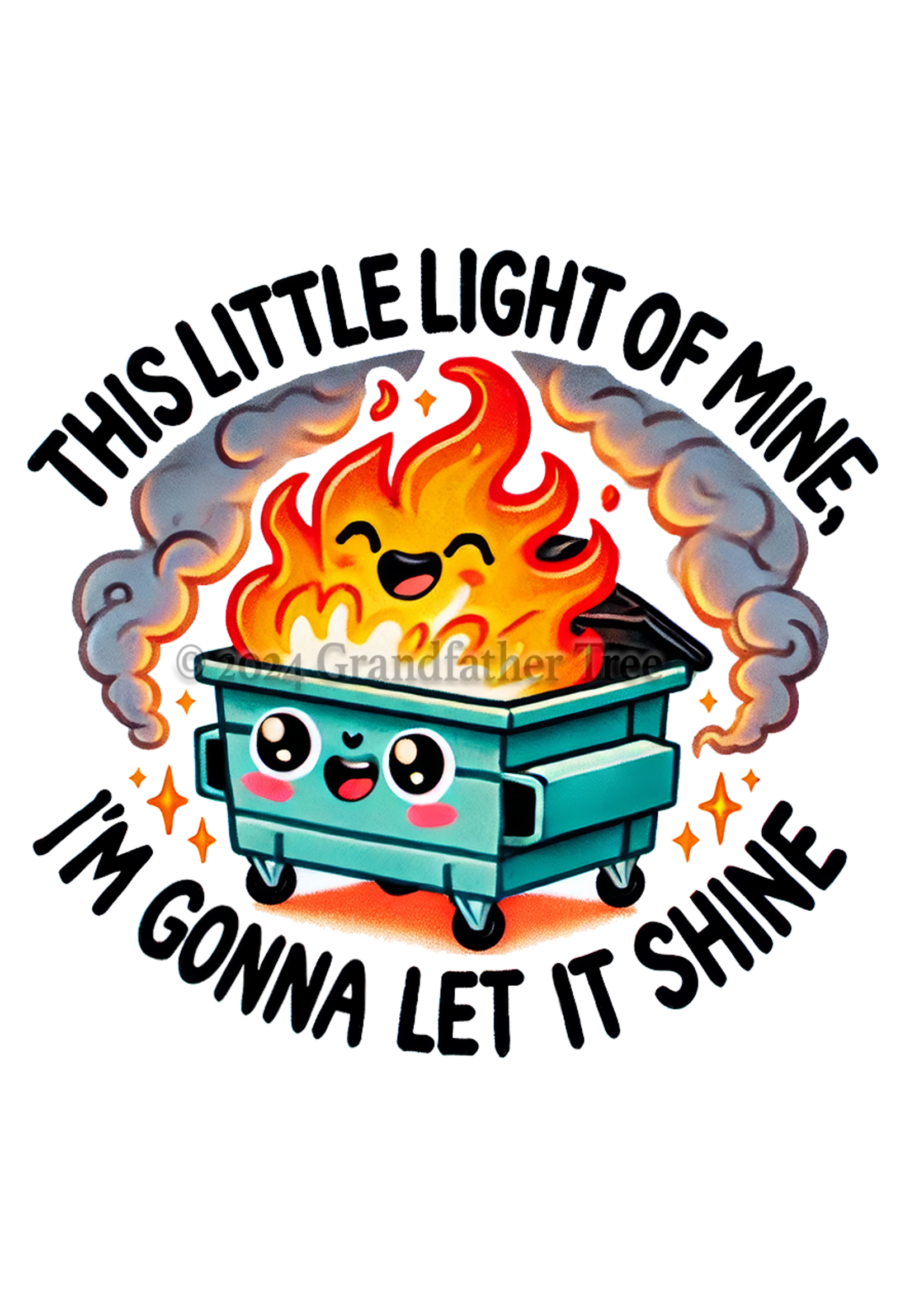Sticker (Dumpster Fire) 4"