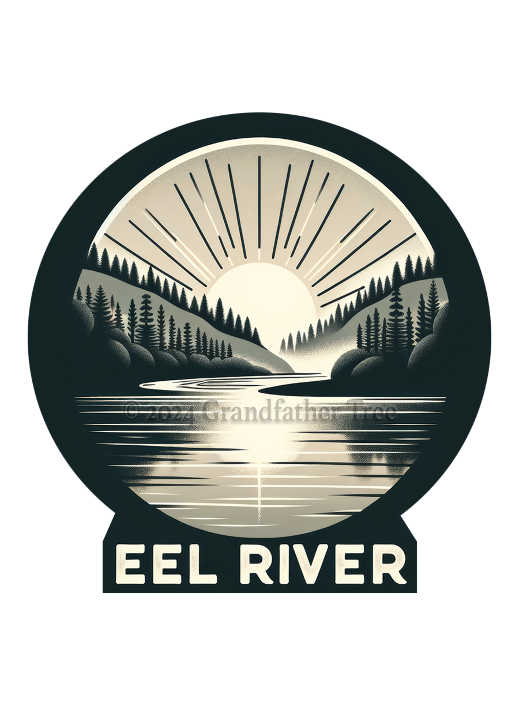 Sticker (Eel River Sunrise) 2"