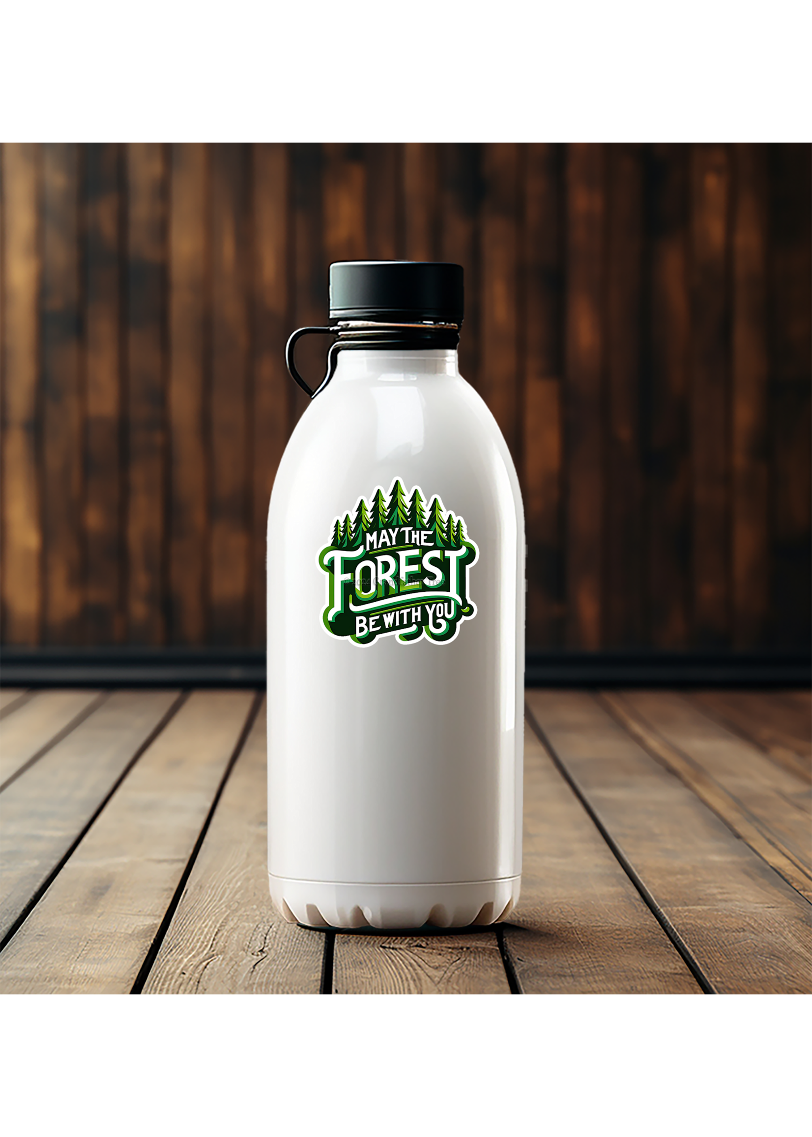 Sticker (Forest Be With You) 4"