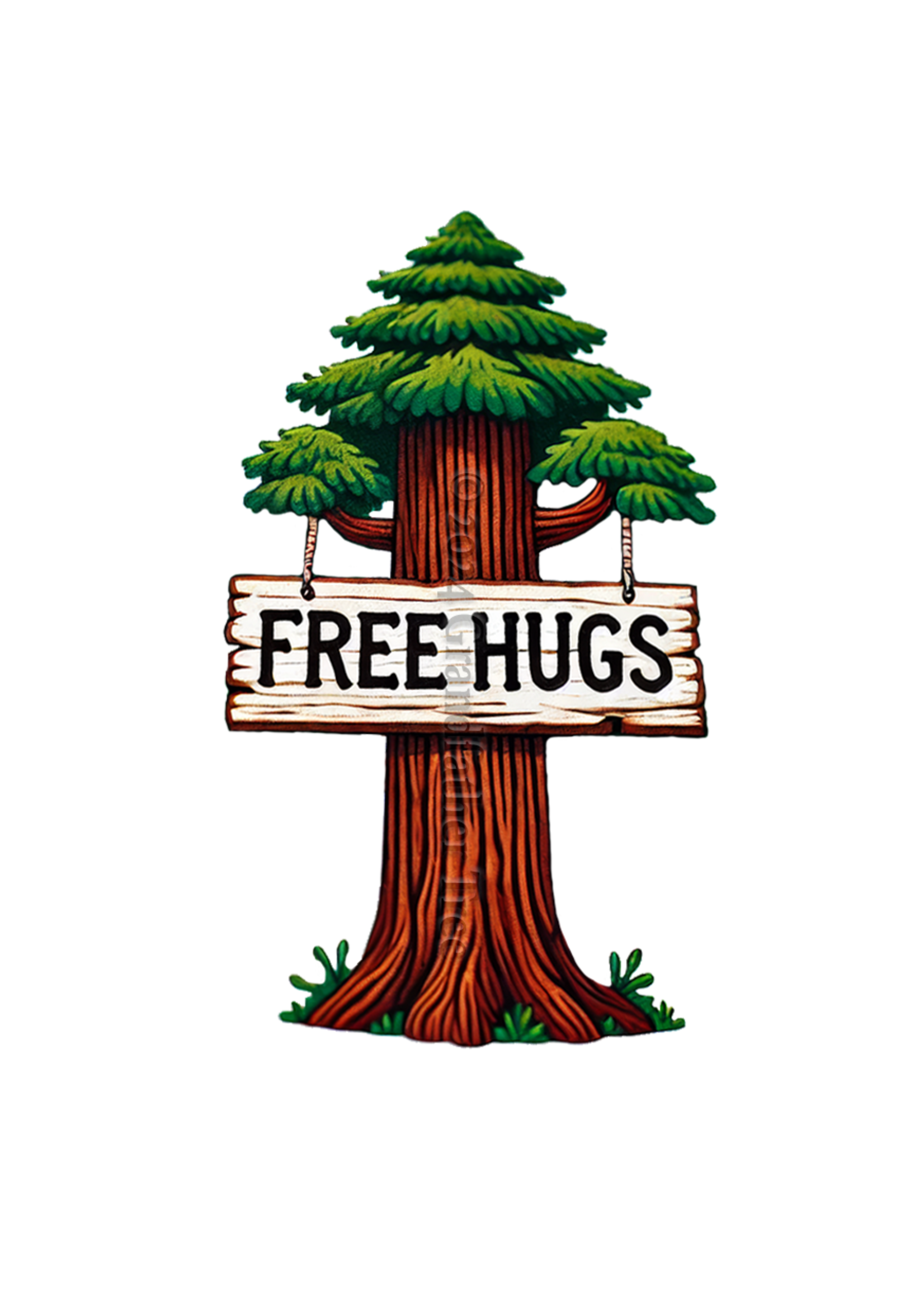 Sticker (Free Hugs) 3"