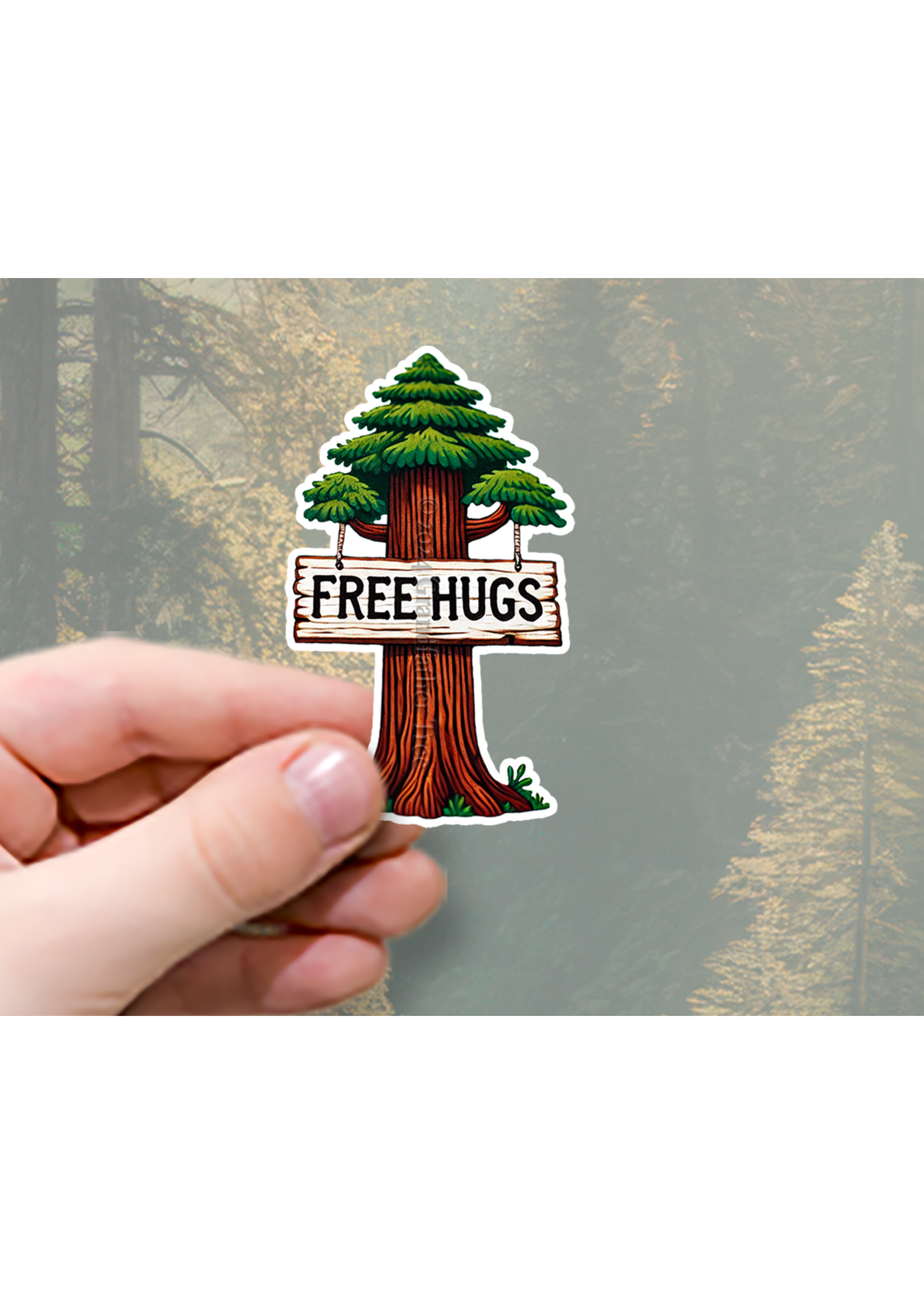 Sticker (Free Hugs) 3"
