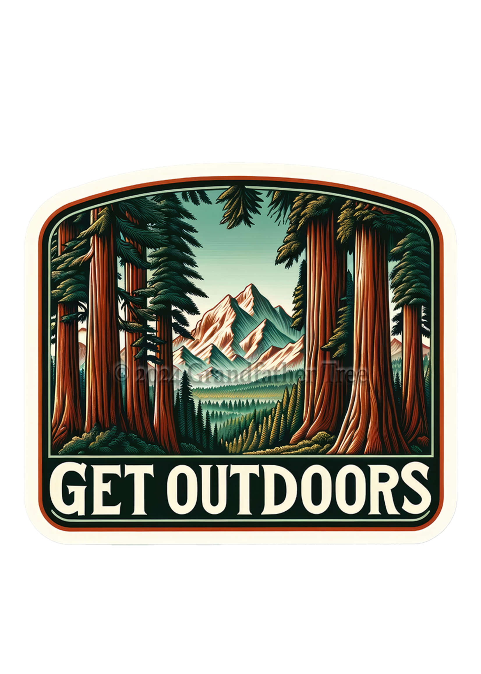 Sticker (Get Outdoors) 4"