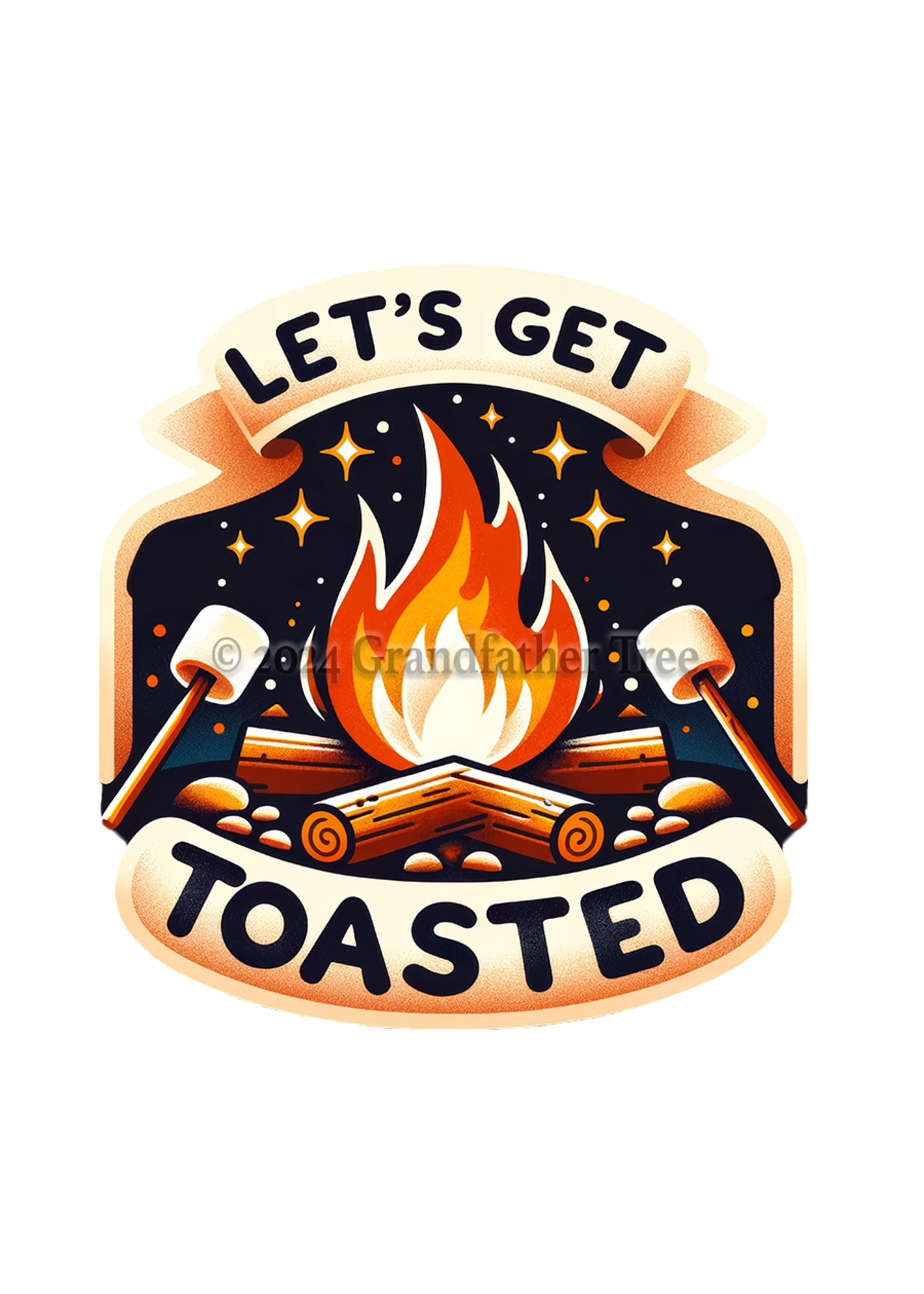Sticker (Get Toasted) 3"