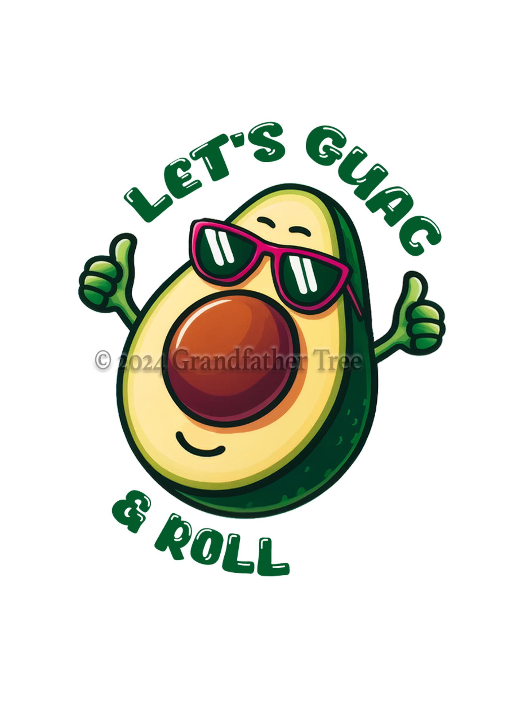 Sticker (Guac & Roll) 2"