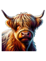 Sticker (Highland Cow) 2"