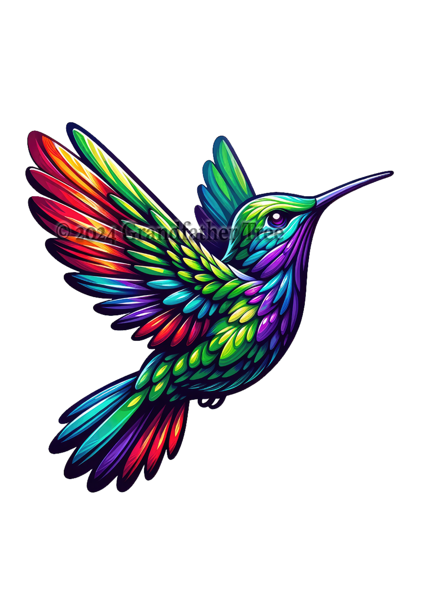 Sticker (Hummingbird) 2"
