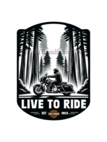 Sticker (Live to Ride) 4"