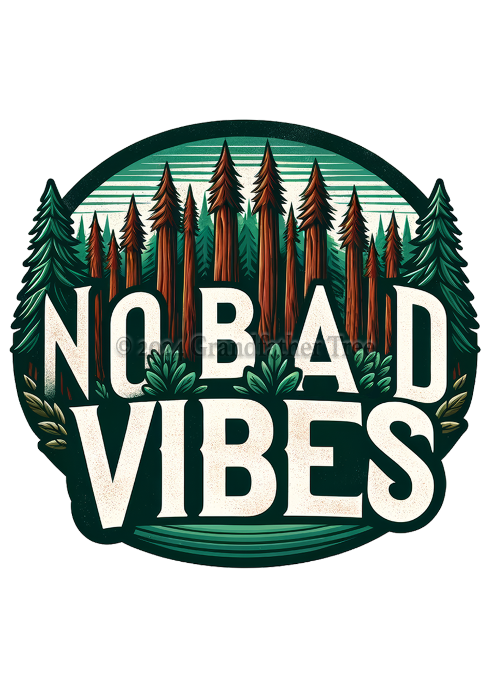 Sticker (No Bad Vibes) 2"