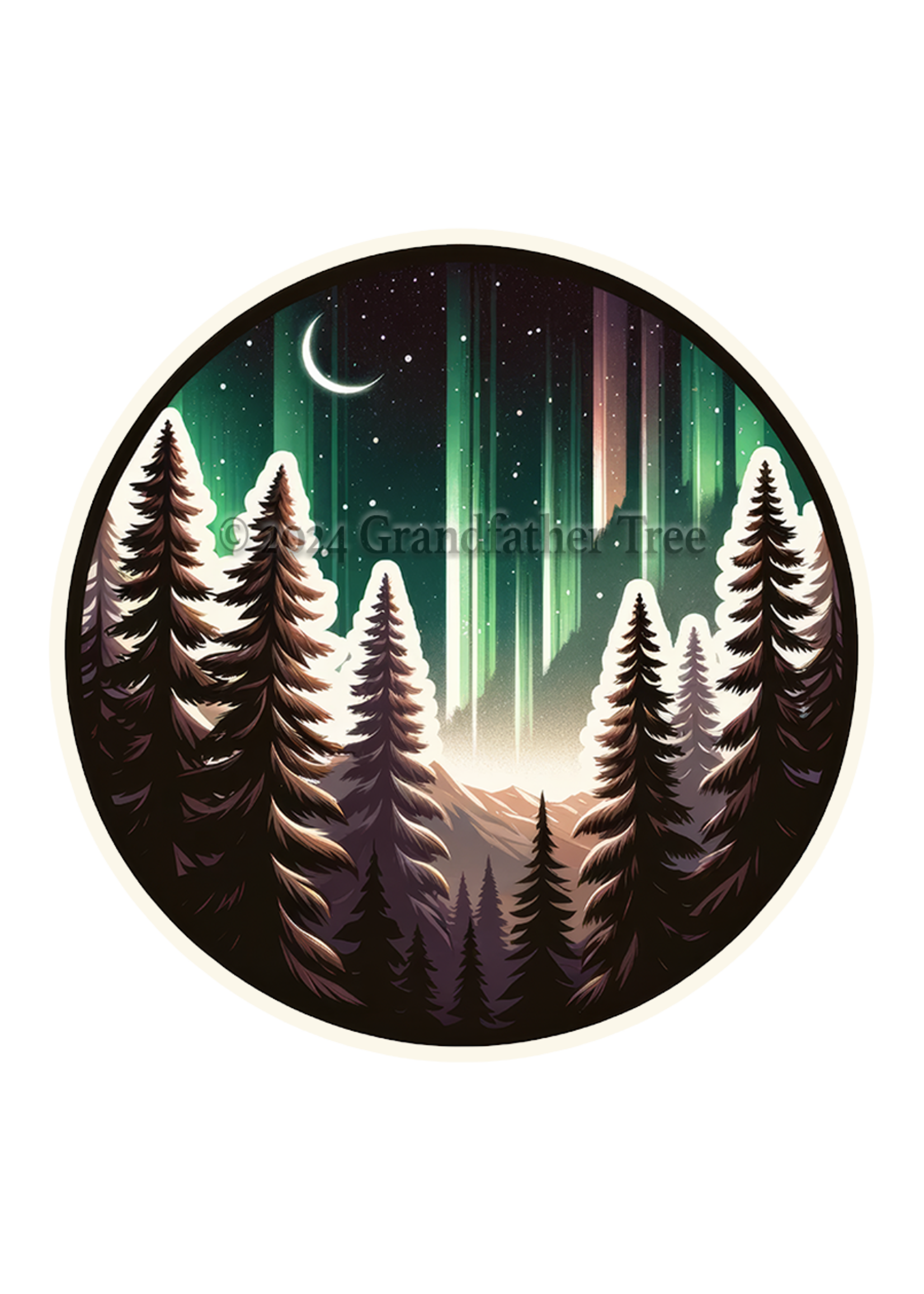 Sticker (Northern Lights) 2"