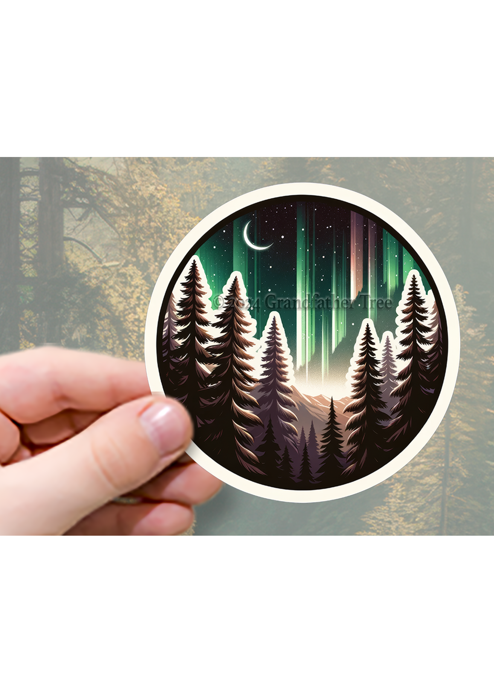 Sticker (Northern Lights) 2"