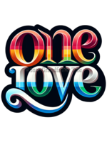 Sticker (One Love) 4"