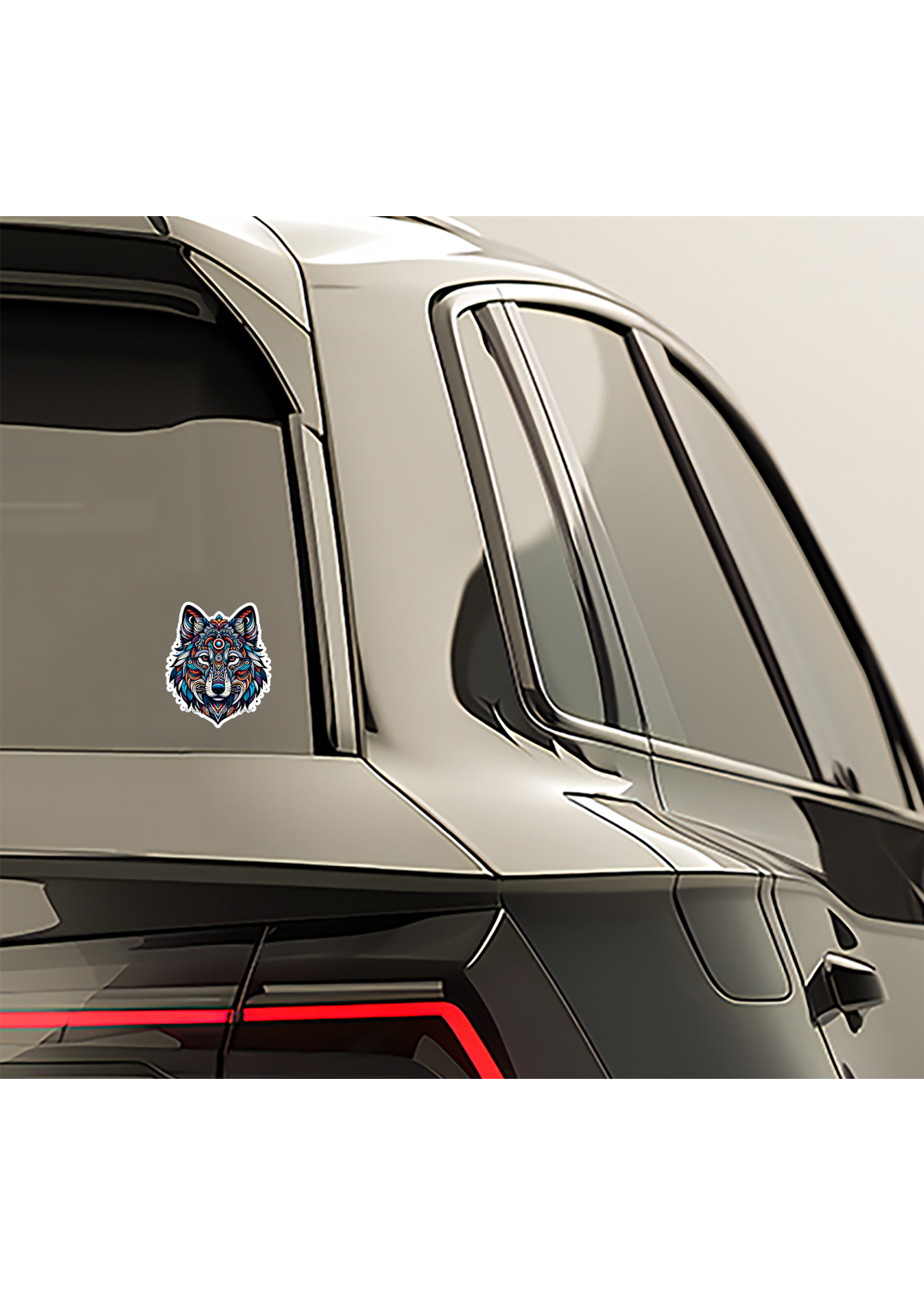 Sticker (Patterned Wolf) 2"