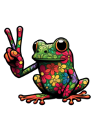 Sticker (Peace Frog - Eyes) 2"