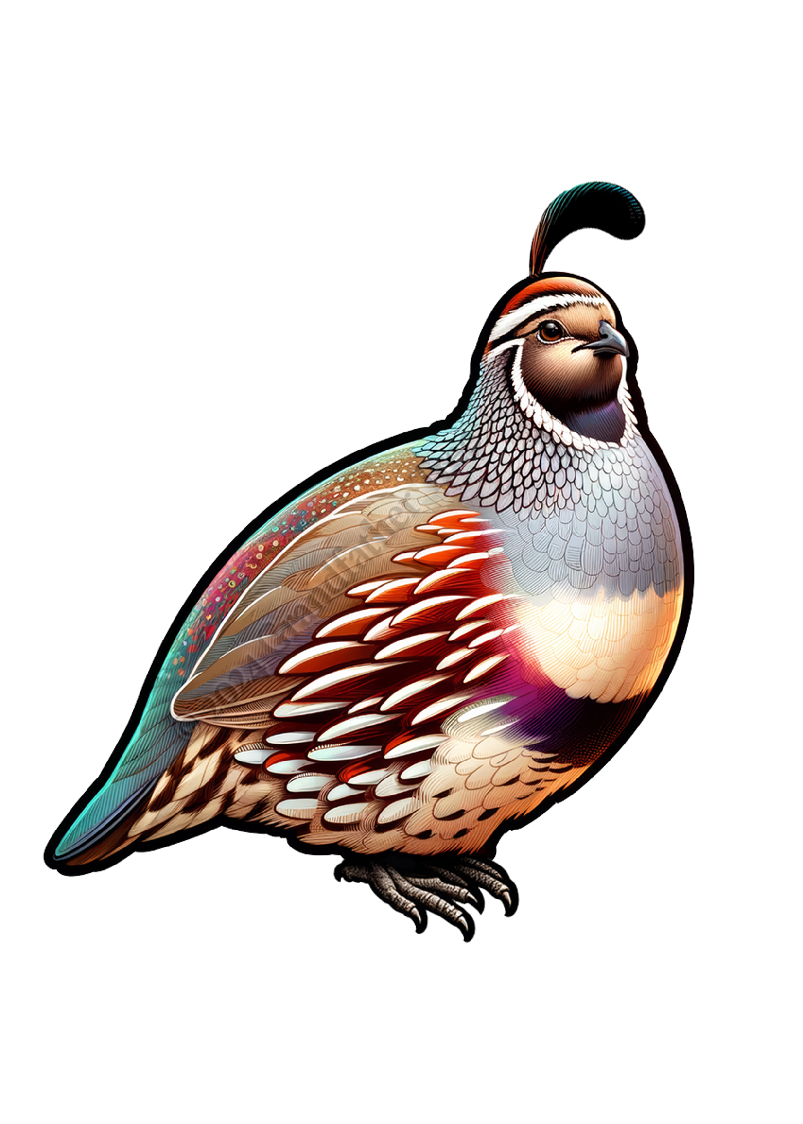 Sticker (Quail) 2"