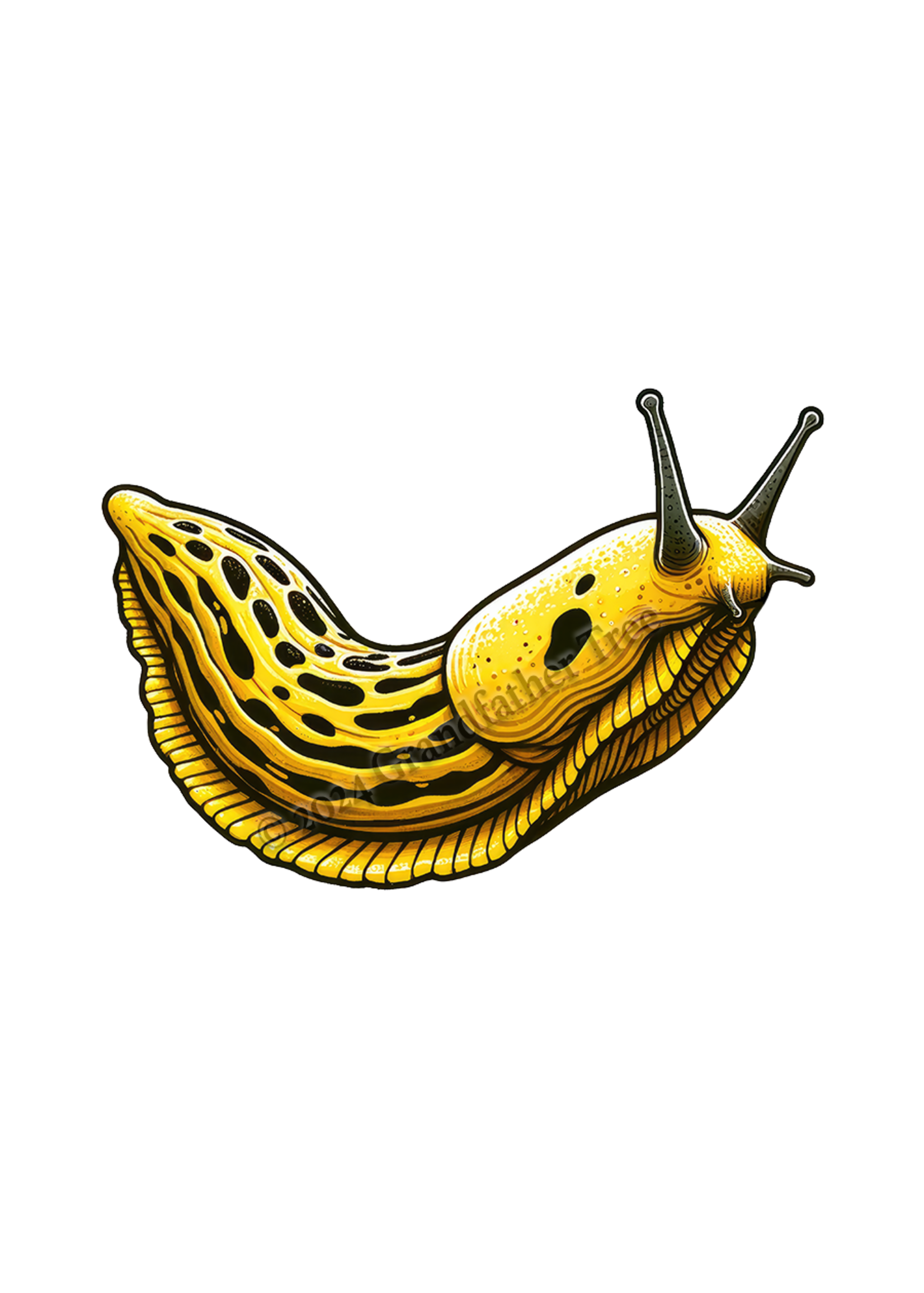 Sticker (Realistic Banana Slug)