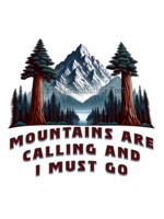 Sticker (Redwood Mtns Calling) 4"
