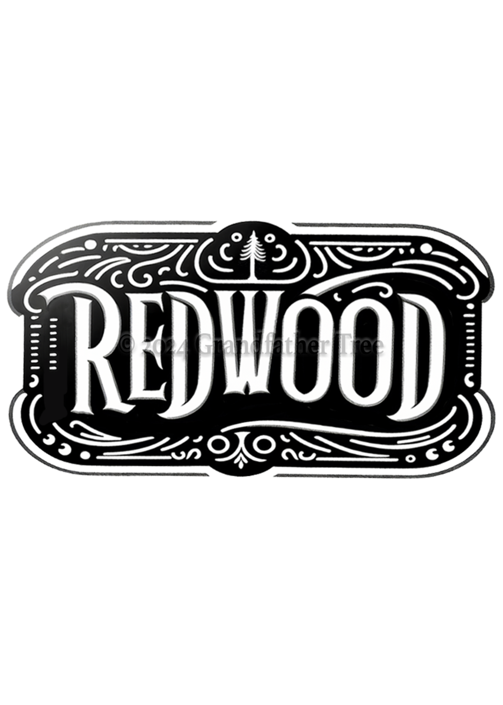Sticker (Redwood Plate) 4"