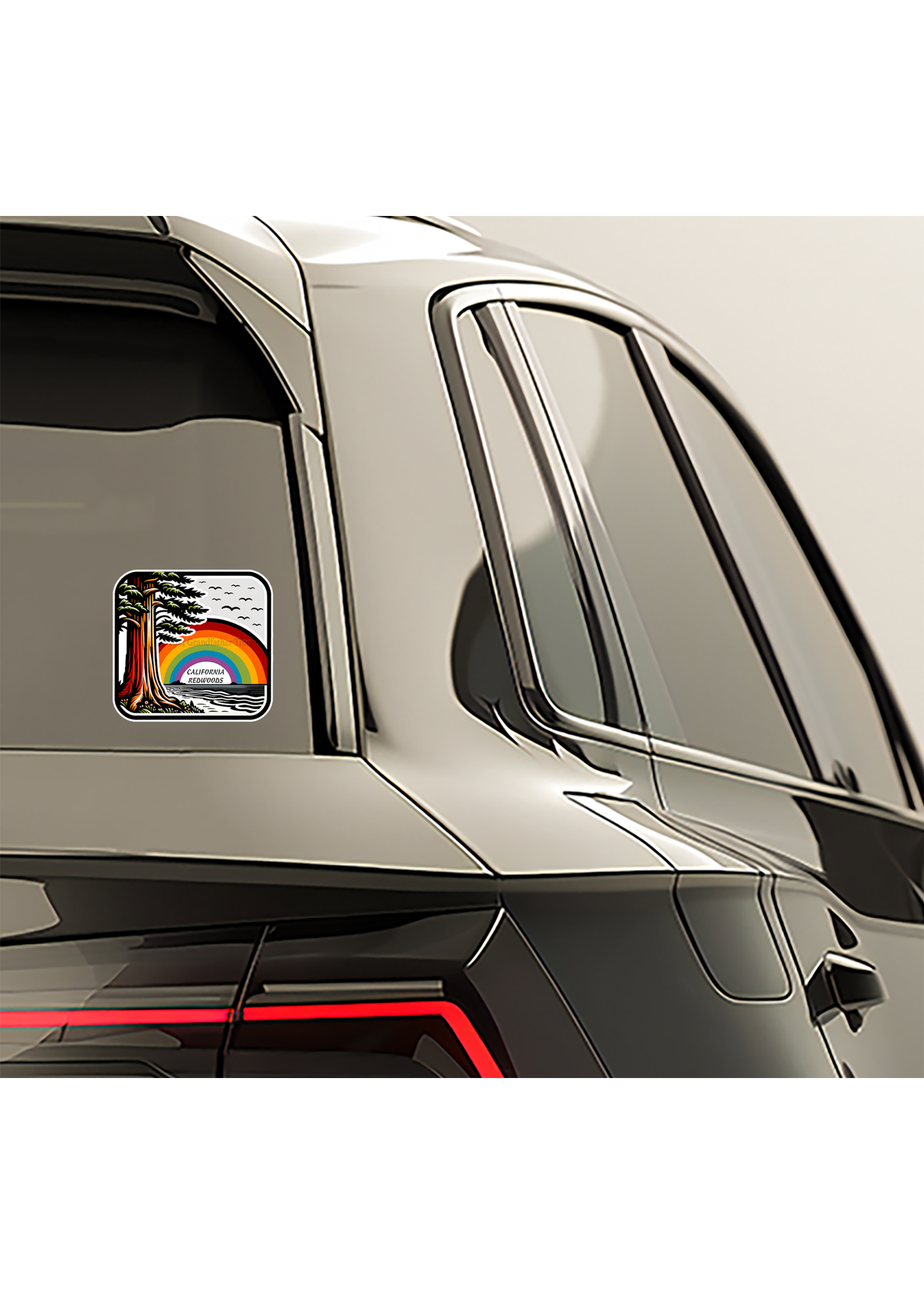 Sticker (Redwood Rainbow) 2"