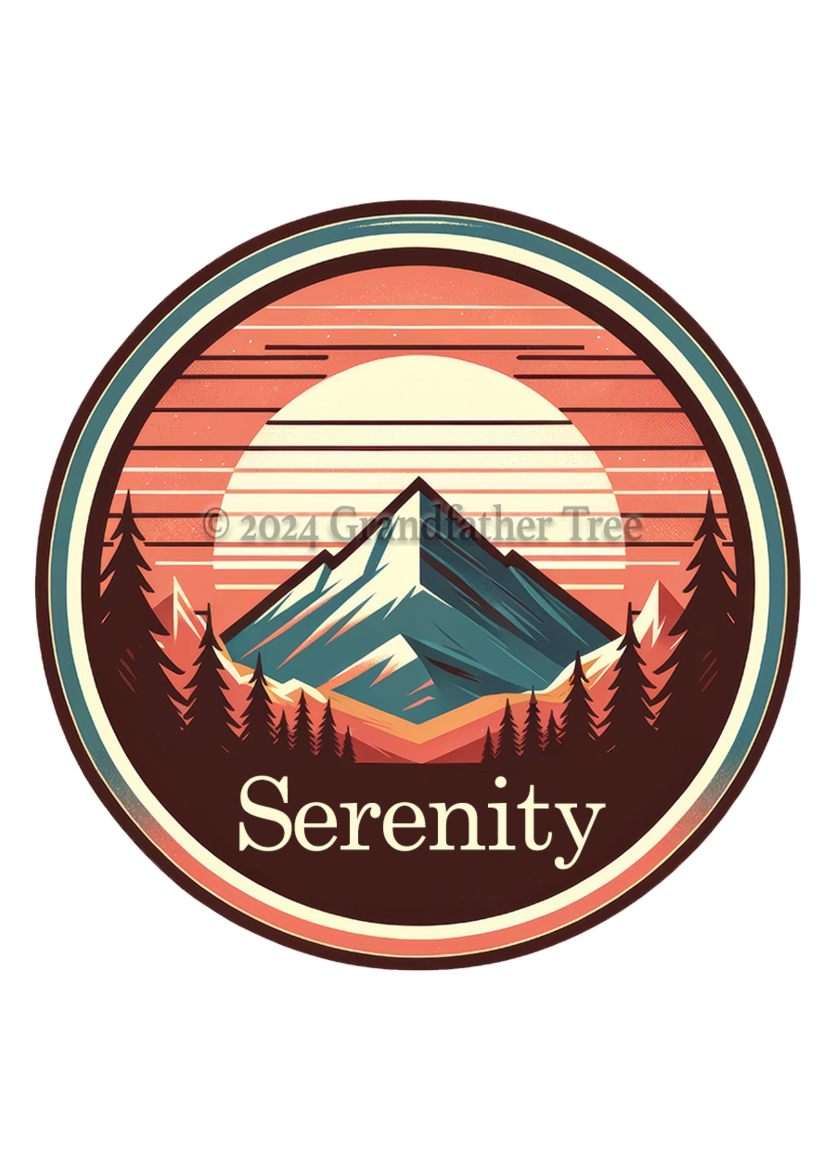 Sticker (Redwood Serenity) 2”