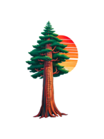 Sticker (Redwood Sun)