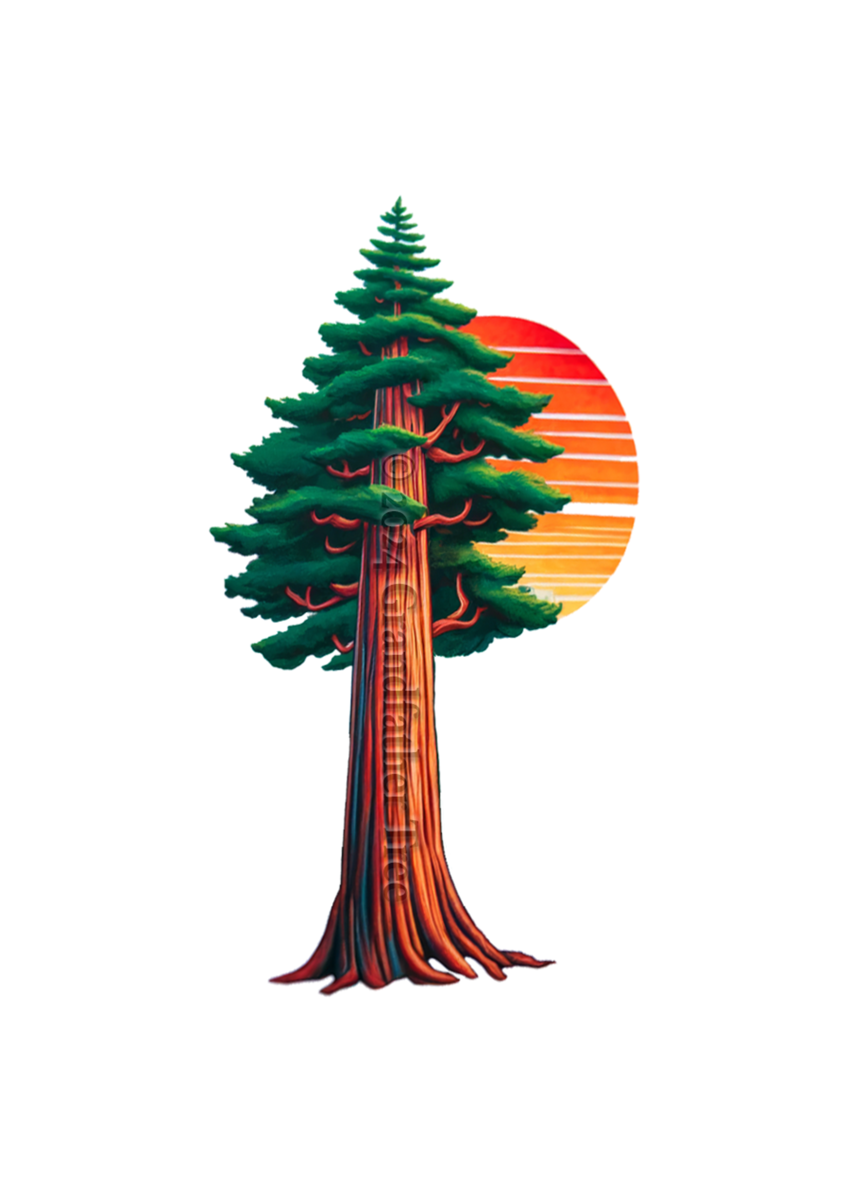 Sticker (Redwood Sun)