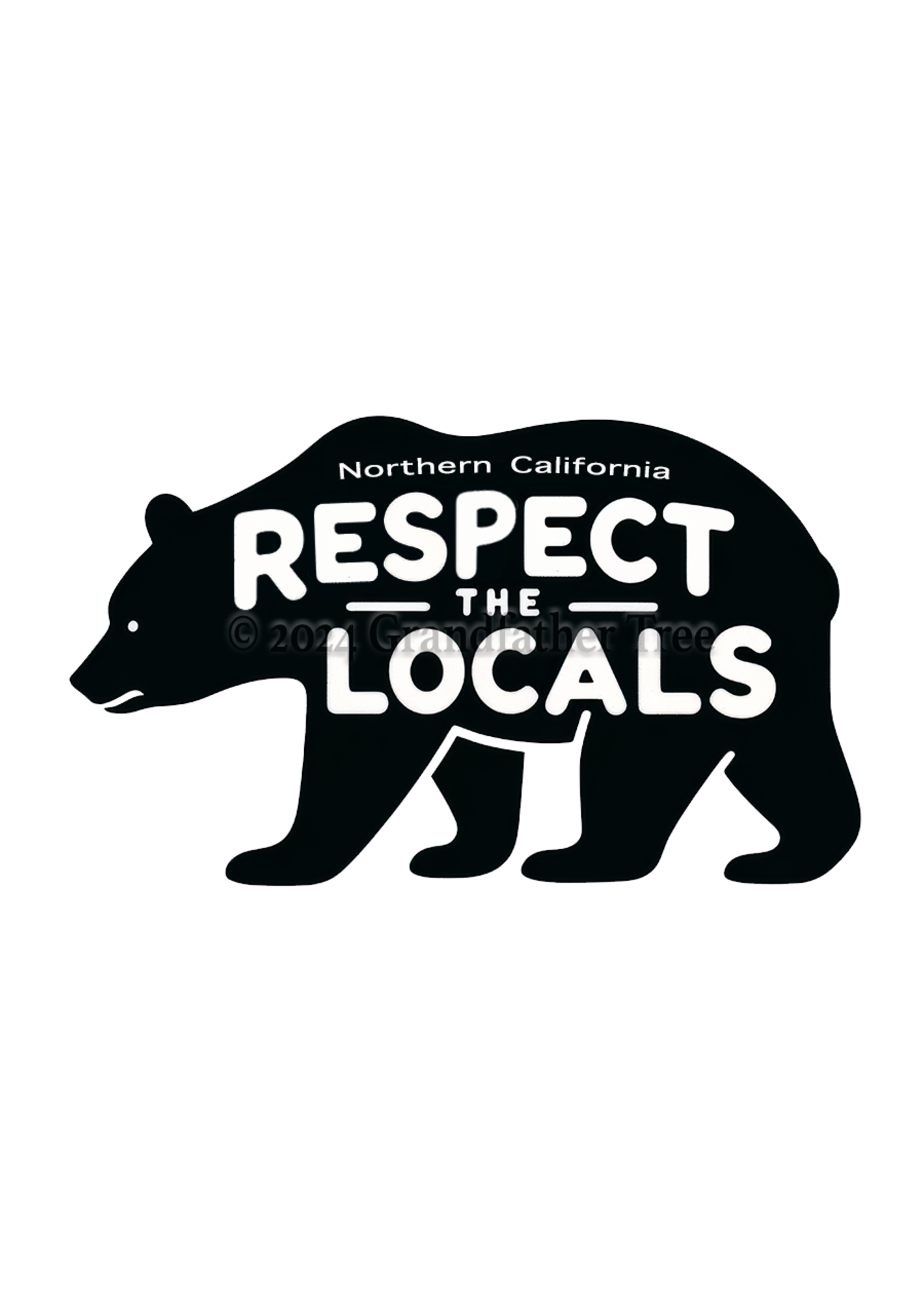Sticker (Respect Locals - Bears) 2”