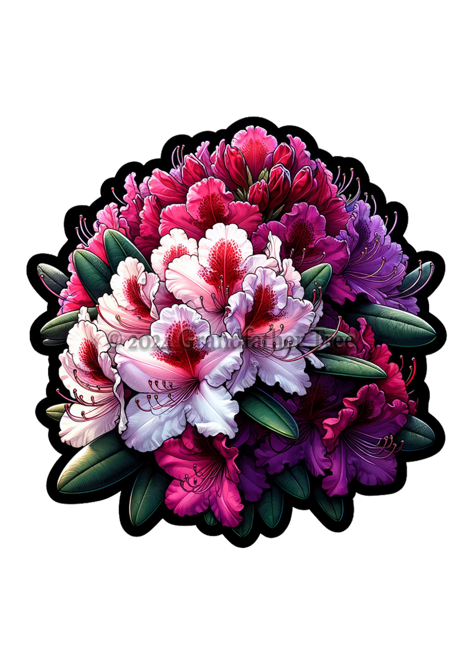 Sticker (Rhododendrons) 2"