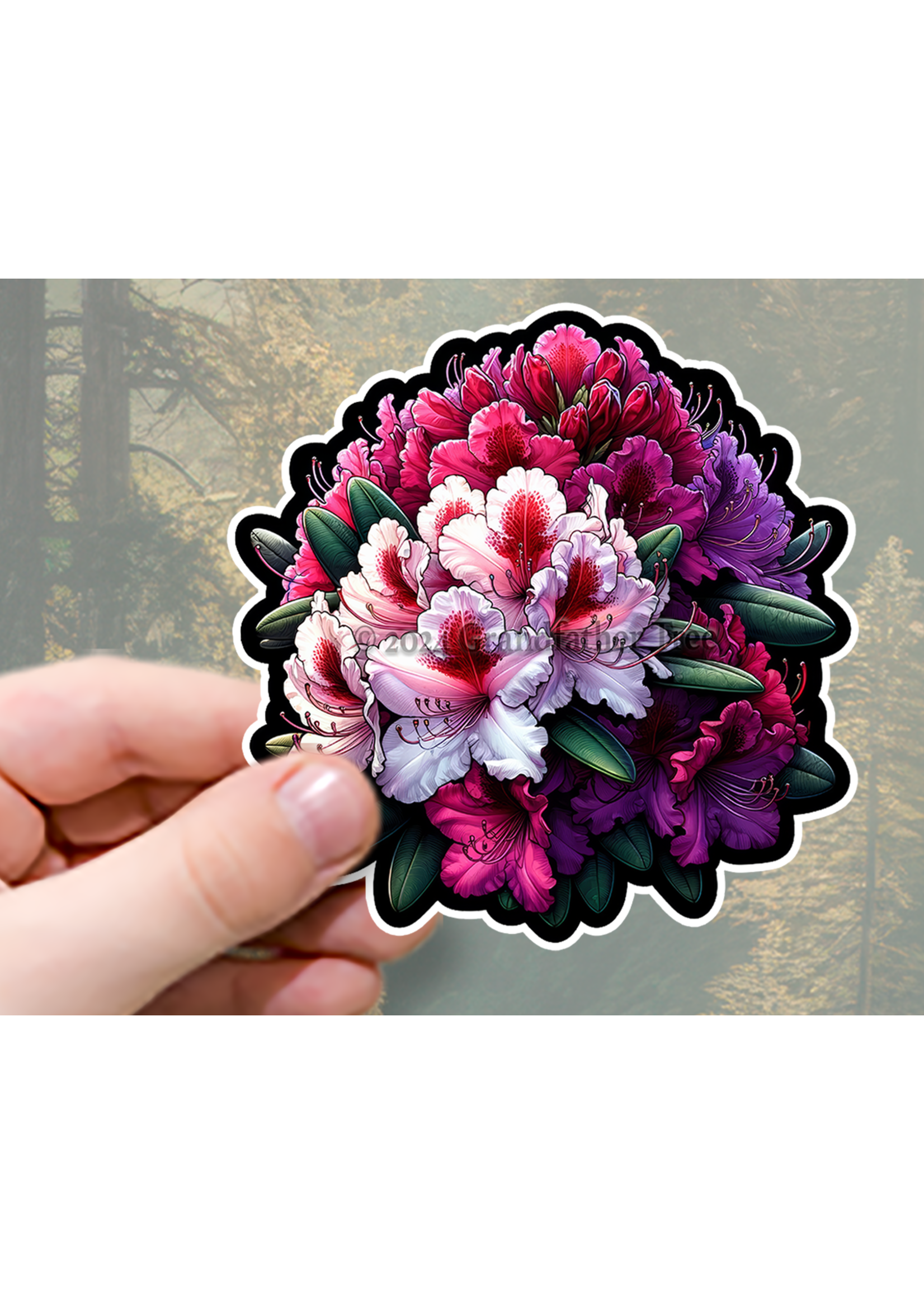 Sticker (Rhododendrons) 2"