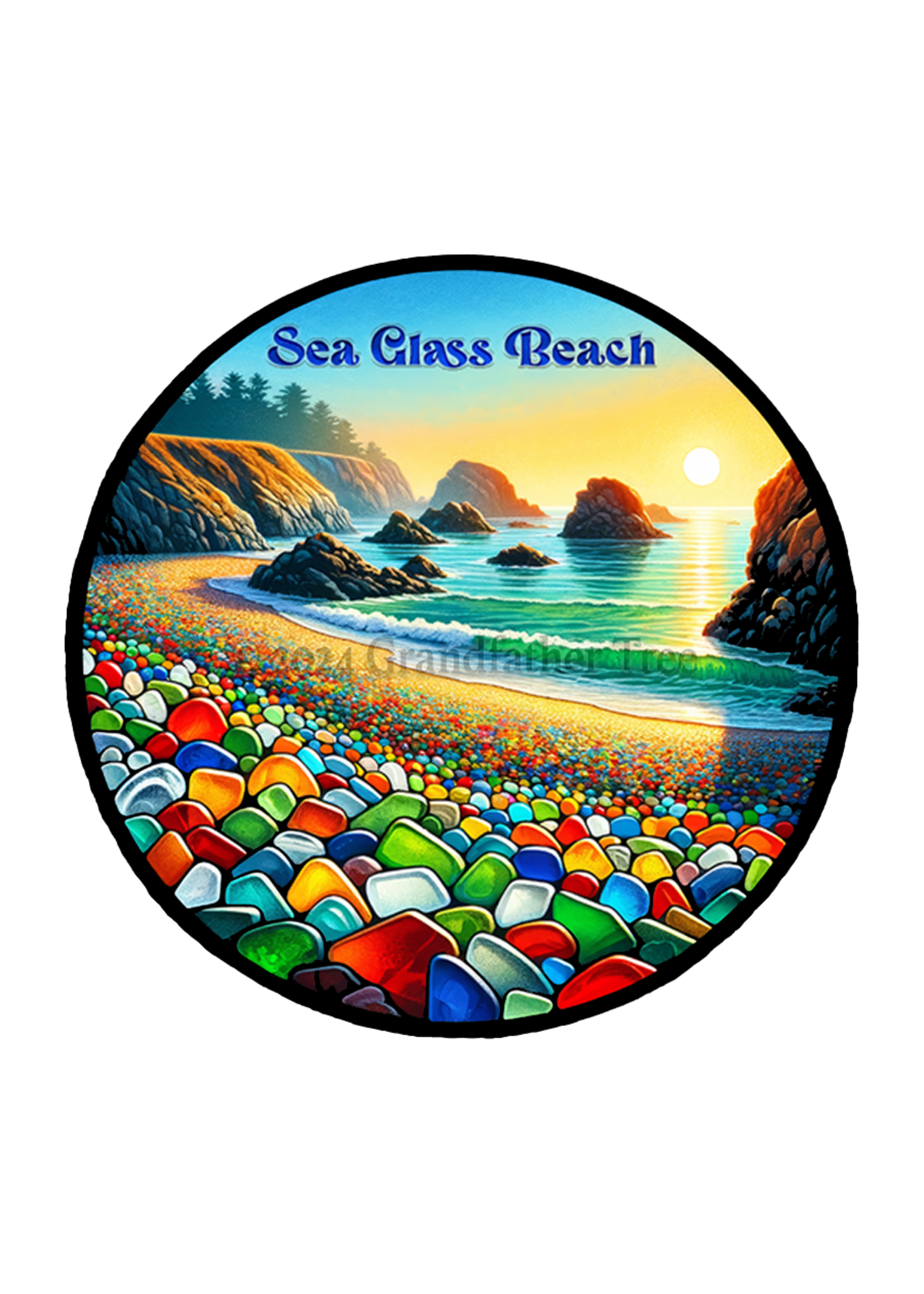 Sticker (Sea Glass Beach) 2"