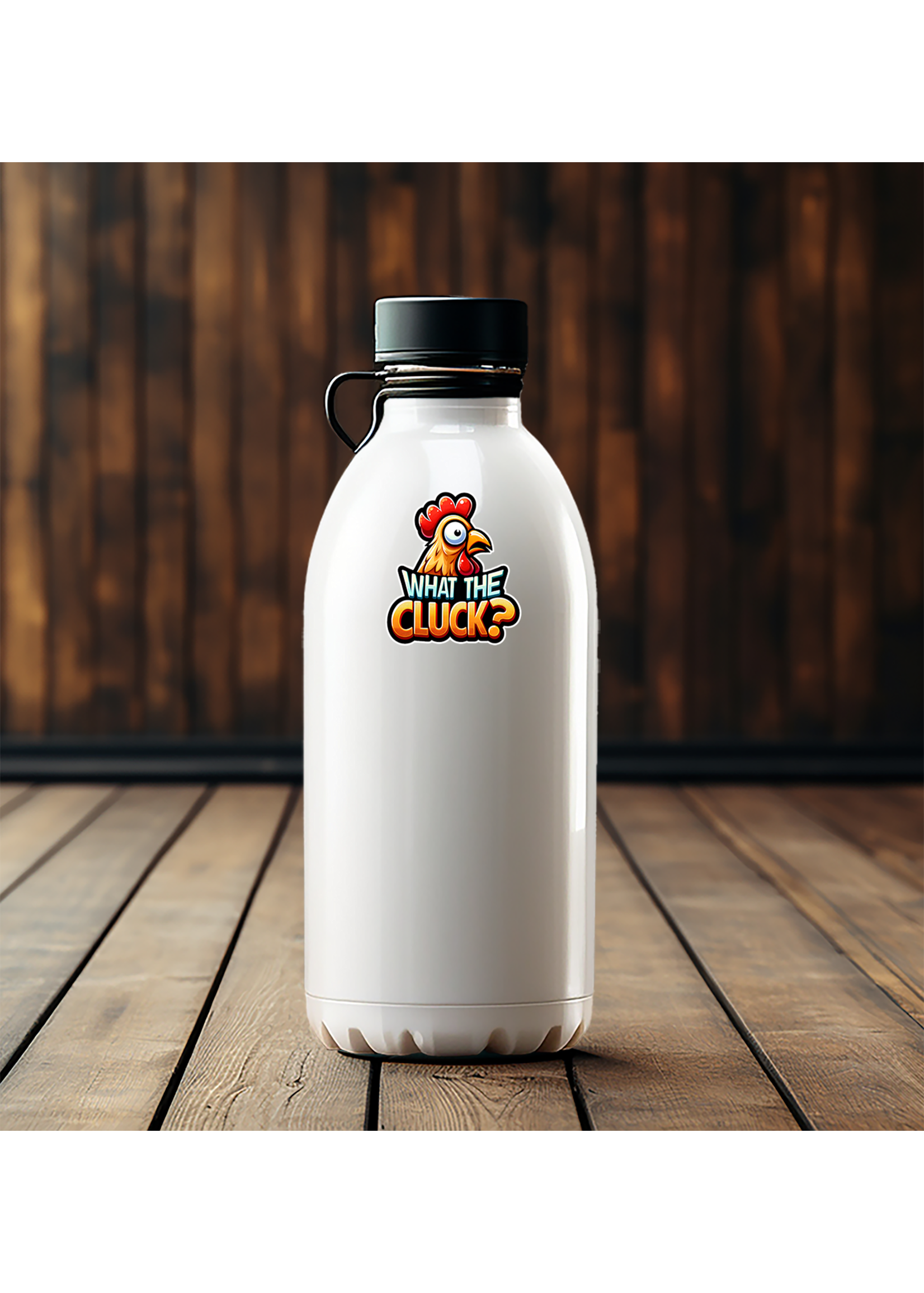Sticker (What the Cluck) 2"