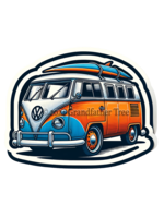 Sticker (Surf Bus) 2" Sticker (Surf Bus) 2"