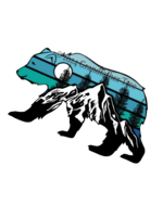 Sticker (Snowcap Bear) 2"