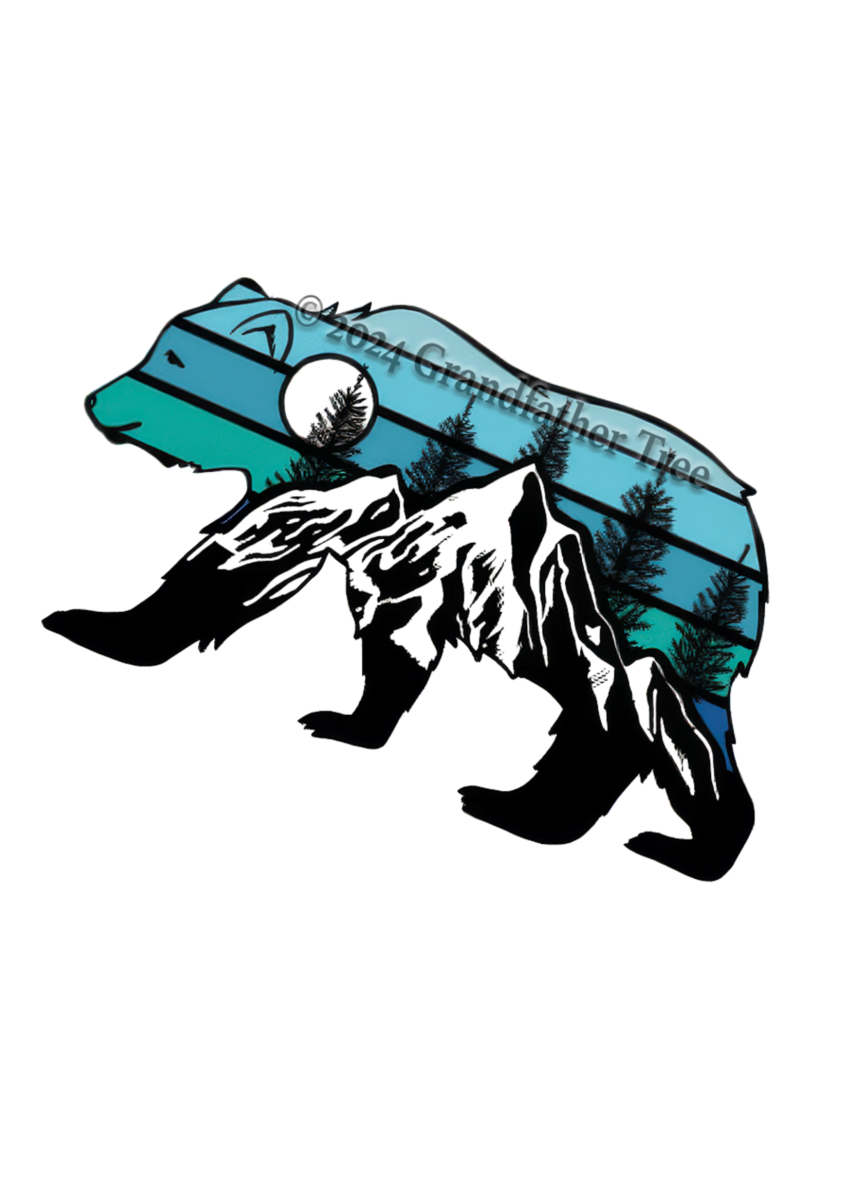 Sticker (Snowcap Bear) 2"